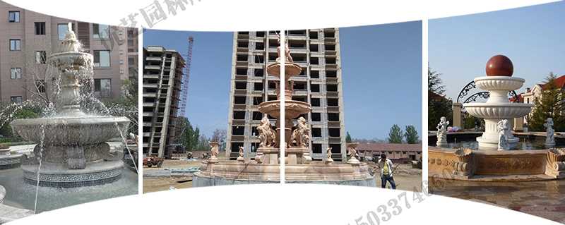 大理石景觀噴泉安裝，大型景觀噴泉廠家，景觀石雕噴泉廠家