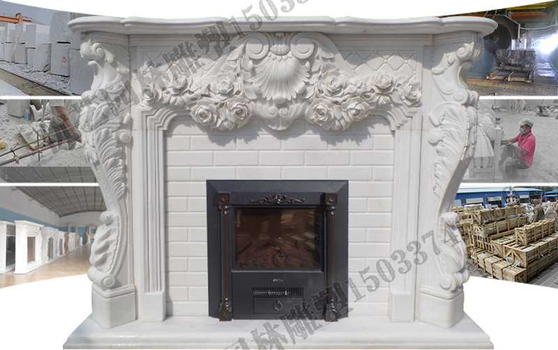 石雕壁爐架制作，石雕壁爐架制作流程，石雕壁爐架工廠