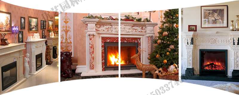 歐式壁爐架實景，大理石壁爐架定制，石雕壁爐架工廠